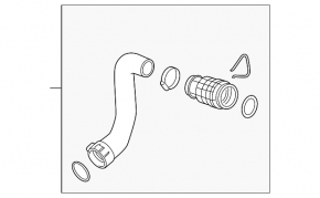 Radiator intercooler cooling pipe Chevrolet Cruze 16-19 1.4