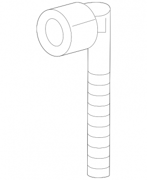 Right windshield washer tubes for the Audi A6 C8 19-24 radar cruise control