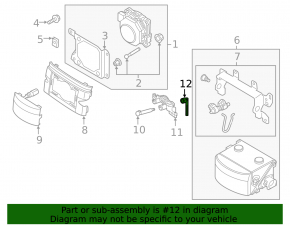 Right windshield washer tubes for the Audi A6 C8 19-24 radar cruise control