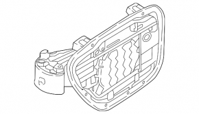 BMW 3 F30 17-18 PHEV Charging Port Housing