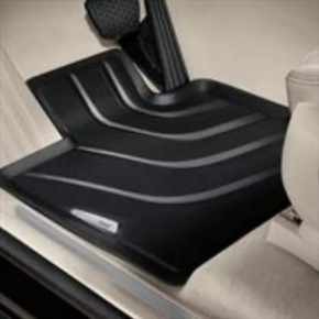 Set of 2 rear rubber floor mats for BMW X3 F25 11-14 black