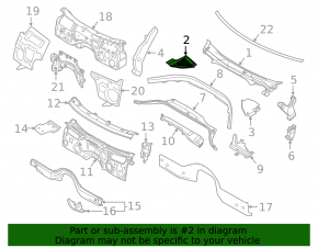 Windscreen wiper grille plastic right BMW 3 G20 19-22