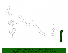 Rear left stabilizer link Infiniti M37 Q70 11-19