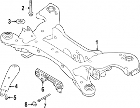 Infiniti QX50 19-25 Rear Differential Bracket
