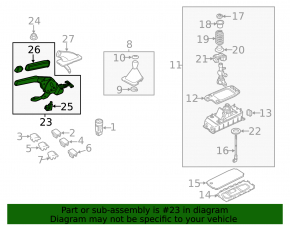 Parking brake lever VW Passat b8 16-19 USA plastic