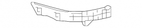 Rear bumper mount, left inner, Subaru Ascent 19-26