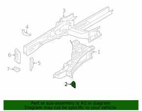 Front right fender bracket Hyundai Santa FE Sport 13-18
