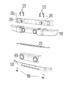 Jeep Wrangler 07-17 Front Bumper Reinforcement