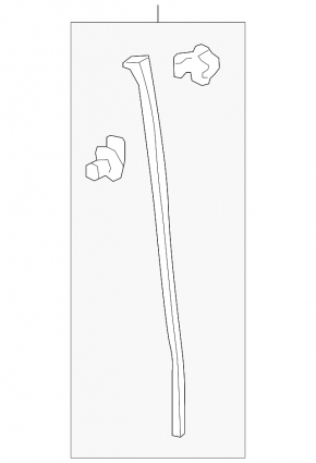 Door seal front right Honda HR-V 16-22 rear