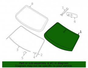 Windshield Infiniti FX35 FX45 03-08