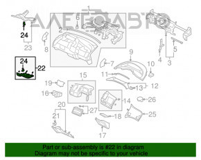 Panel on the dashboard right Honda Civic 4d 06-09