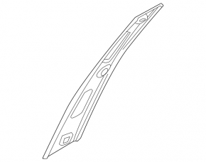 Door trim side rear right Hyundai Sonata 20-23 front gloss