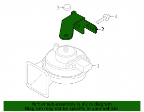 Audi Q3 83A 19-25 High Beam Signal Bracket