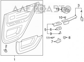 Front right window control Lexus IS200 IS300 99-05 RHD