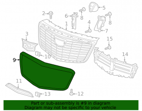 Grill frame grill Cadillac CTS 16-19