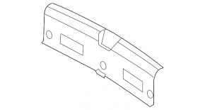 Trunk opening trim Kia Forte 19-24 4d black