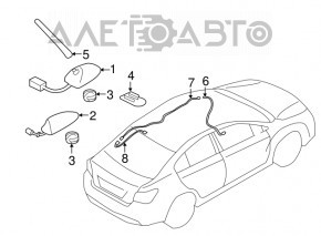 Antenna socket Subaru Impreza 17-23 GK