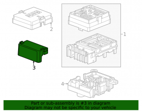 Chevrolet Equinox EV 24-26 small underhood fuse box cover