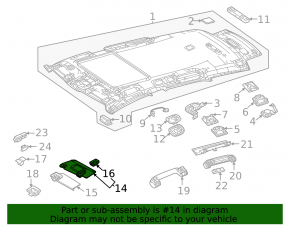 Left visor Mercedes W167 GLE 350 450 20-26 black Alcantara, without hook, scratches on markings