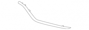 Front bumper molding left Mercedes C-class W205 300/350e 15-18 AMG pkg