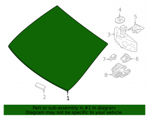 Mercedes W213 E 17-23 windshield without camera, chips