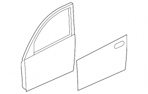 Door bare front right Mazda3 MPS 09-13