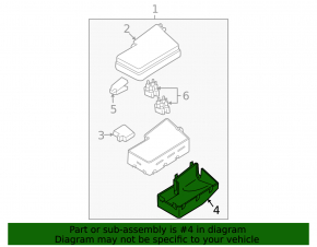 Underhood fuse box housing Mazda 3 2.3 03-08