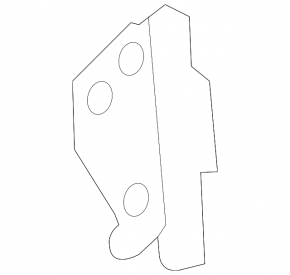 Rear bumper mount inner left Ford Explorer 16-19