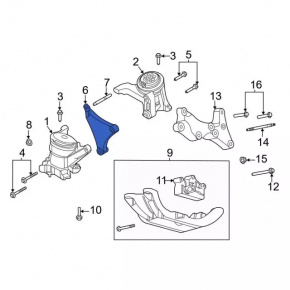 Engine mount bracket right Ford Explorer 20- 2.3T