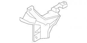 Rear bumper mount under the left light Ford Bronco Sport 21-25