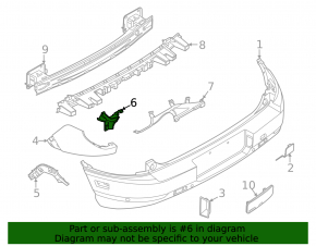 Rear bumper mount under the left light Ford Bronco Sport 21-25