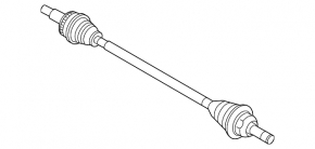 Drive axle shaft rear right Mazda CX-5 13-16