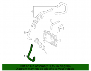 Cooling pipe lower Kia Sorento 14-15 3.3