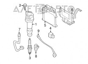 Block ECU engine computer Kia Soul 14-17 2.0