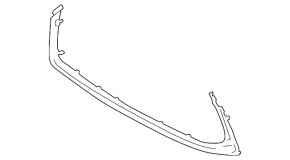 Radiator grill molding grill lower Lexus ES 19-