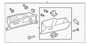 Glove box, glove compartment Toyota Avalon 2010 gray