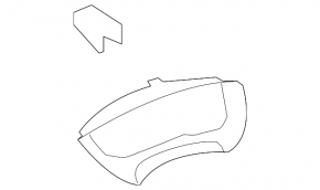 Instrument cluster cover Lexus ES350 black 07-12