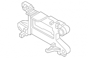 Bracket for cruise radar BMW 3 G20 19- plastic without Driving Assistant