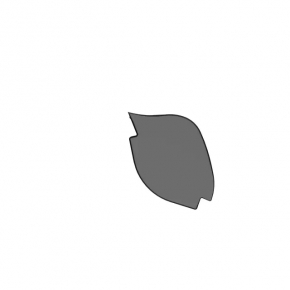 Molding door-glass central front left Fiat 500 12-19