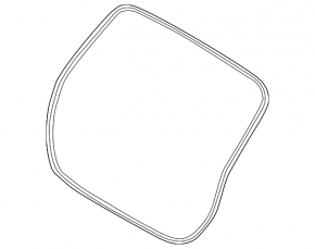 Rubber seal for tailgate Hyundai Kona 18-23