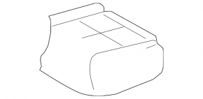 Rear seats, 2nd row, left, Nissan Murano z52 19-23, black cloth