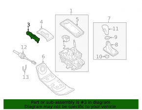 Gear shift indicator Audi A4 B8 08-16