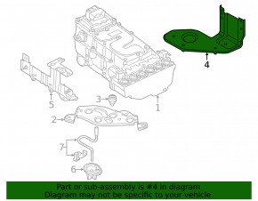 Inverter bracket lower Audi Q5 8R 13-16 hybrid