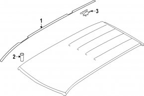 Left roof lining for Subaru Forester 25-26