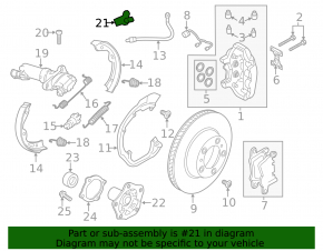 Front right acceleration sensor for Porsche Cayenne 19-26