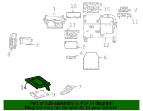 Bracket for the Speedometer Instrument Cluster Control Module Mercedes H247 GLA 20-26