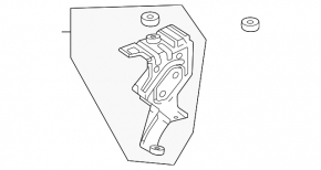 Front fender bracket, right front, Mercedes X247 GLB 20-26