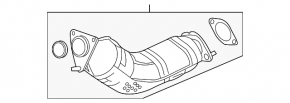 Catalytic converter left Infiniti G35 4d 06-07