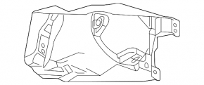 Left fog light bracket for Mazda 6 11-13