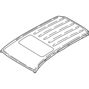 Metal roof Ford Ecosport 18-22 for hatch, sawed off